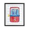 Stupell Industries Silly Sardines Red Tin Framed Print Under Glass, design by Courtney Prahl